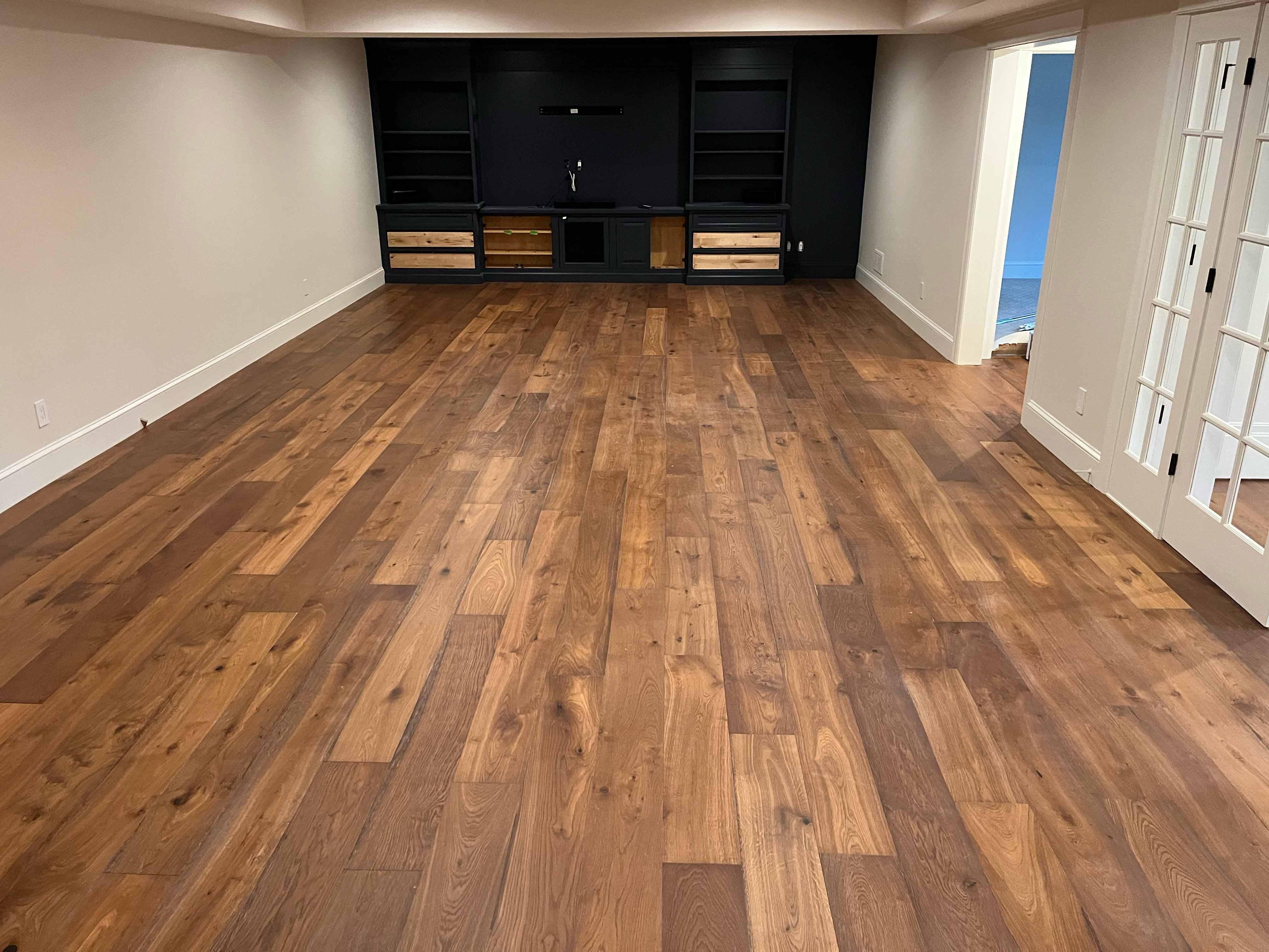 Beautiful hardwood flooring installation in a Twin Cities home